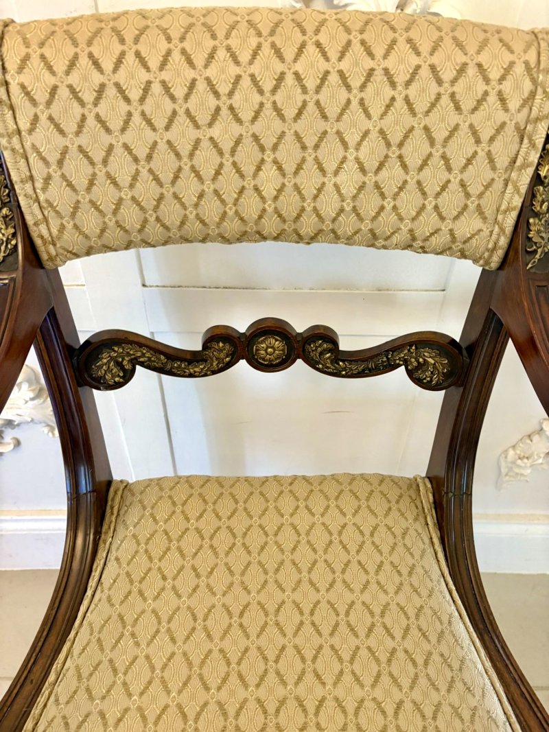 Exhibition Quality Set Of Eight Antique Regency Mahogany Dining Chairs - Image 21